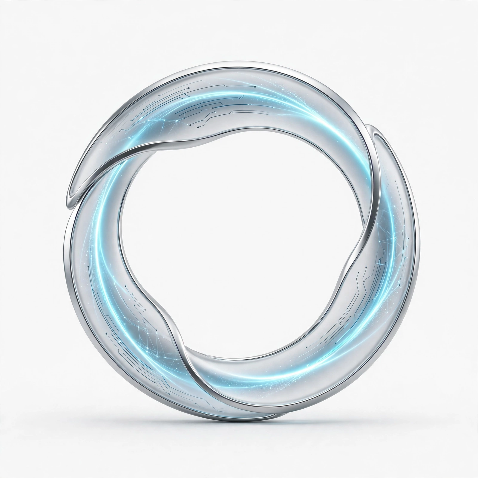 Concept visualization of materials moving through a circular recovery loop