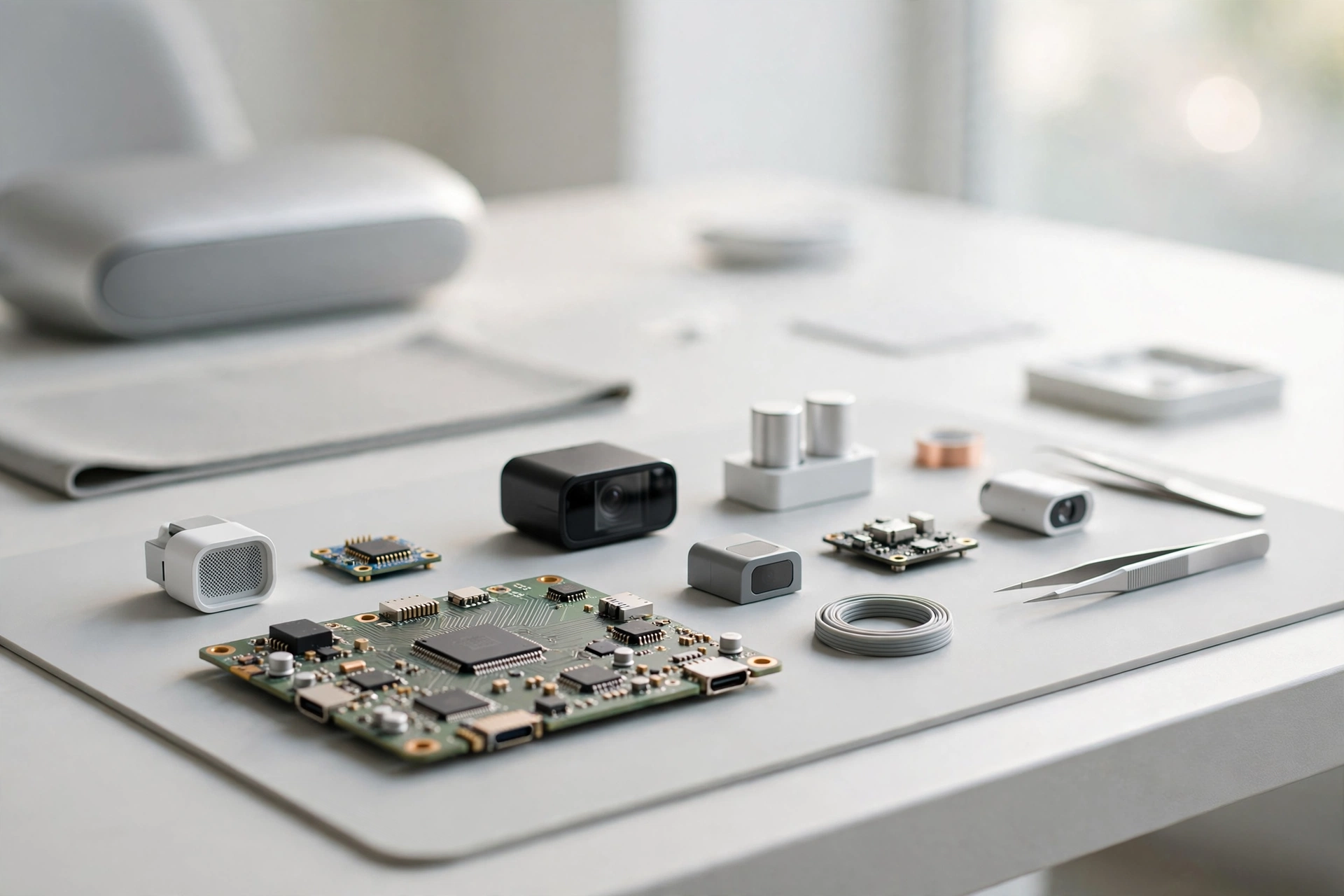 Concept visualization of the Kore V0.1 prototype bench